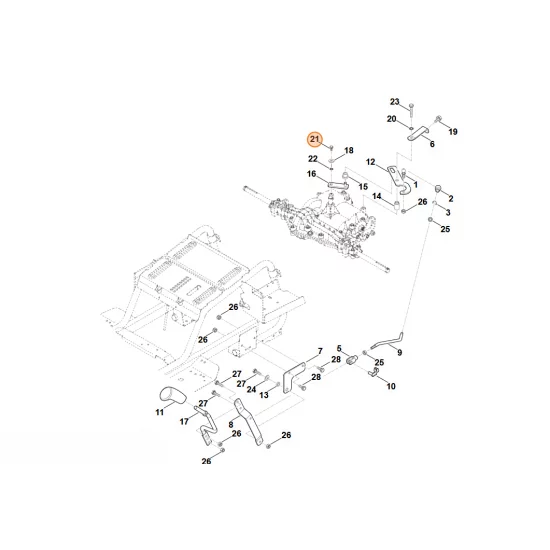 STIHL  Śruba sześciokątna 1/4"x1/2" 9008 319 9055